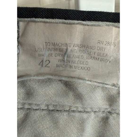 Mens Black Dress Pants Pleated Flat Front 42x26 Formal Business Trousers - Picture 5 of 6